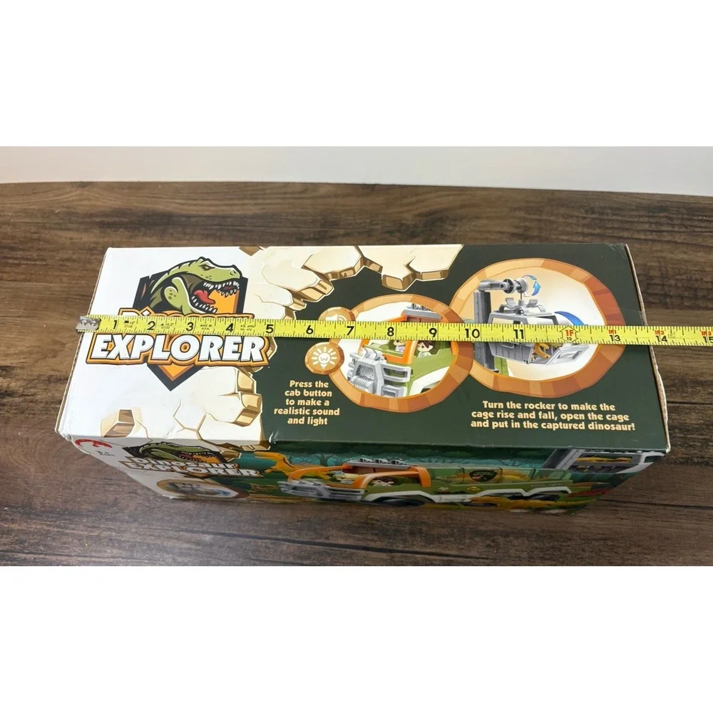 Kids Dinosaur Explorer Kids Toy Playset Figures And Dinosaurs Truck With Cage